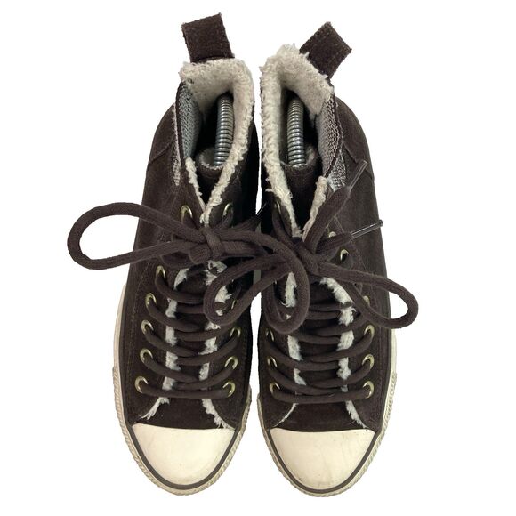 Converse Chuck Taylor All-Star Chelsee Women's 9 Brown Leather High Tops 549597C - Picture 5 of 12